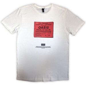 (XL, White) Oasis Unisex Adult Definitely Maybe Ticket Stub T-Shirt (XL, White) Oasis Unisex Adult Definitely Maybe Ticket Stub T-Shirt