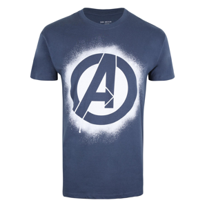 (XL) The Avengers Marvel T-Shirt Men's Stencil Logo (XL) The Avengers Marvel T-Shirt Men's Stencil Logo