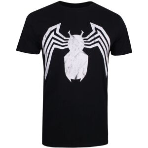 (L, Black) Marvel Mens Venom Emblem T-Shirt (L, Black) Marvel Mens Venom Emblem T-Shirt