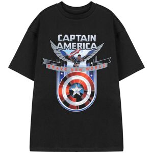(Small) Marvel Brave New World Short Sleeved T-Shirt (Mens Black) (Small) Marvel Brave New World Short Sleeved T-Shirt (Mens Black)