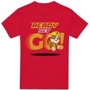 (XXL, Red) Paw Patrol Mens Ready Set Go! Rubble T-Shirt (XXL, Red) Paw Patrol Mens Ready Set Go! Rubble T-Shirt