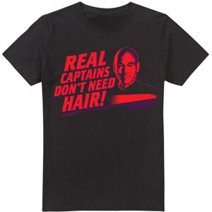 (5XL, Black) Star Trek Mens Real Captain T-Shirt (5XL, Black) Star Trek Mens Real Captain T-Shirt