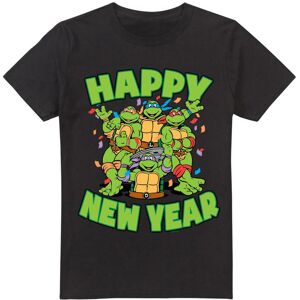 (S, Black) Teenage Mutant Ninja Turtles Mens Group New Year T-Shirt (S, Black) Teenage Mutant Ninja Turtles Mens Group New Year T-Shirt
