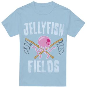 (S, Light Blue) SpongeBob SquarePants Mens Jellyfish Fields T-Shirt (S, Light Blue) SpongeBob SquarePants Mens Jellyfish Fields T-Shirt