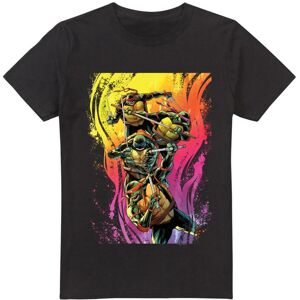 (5XL, Black) Teenage Mutant Ninja Turtles Mens Hot Rainbow Warriors T-Shirt (5XL, Black) Teenage Mutant Ninja Turtles Mens Hot Rainbow Warriors T-Shirt