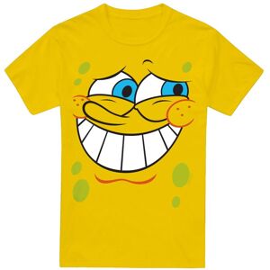 (S, Yellow) SpongeBob SquarePants Mens Guilty Face T-Shirt (S, Yellow) SpongeBob SquarePants Mens Guilty Face T-Shirt