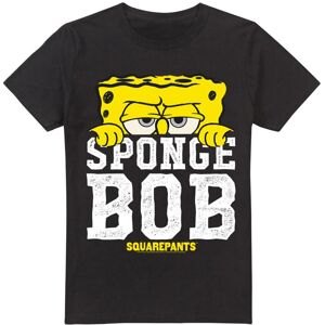 (M, Black) SpongeBob SquarePants Mens Large Icon T-Shirt (M, Black) SpongeBob SquarePants Mens Large Icon T-Shirt