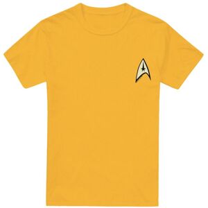 (S, Gold) Star Trek Mens Command Uniform Foil T-Shirt (S, Gold) Star Trek Mens Command Uniform Foil T-Shirt