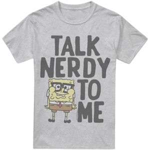 (L, Sport Heather) SpongeBob SquarePants Mens Talk Nerdy To Me T-Shirt (L, Sport Heather) SpongeBob SquarePants Mens Talk Nerdy To Me T-Shirt