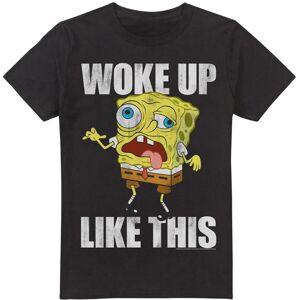 (XXL, Black) SpongeBob SquarePants Mens Woke Up Like This Meme T-Shirt (XXL, Black) SpongeBob SquarePants Mens Woke Up Like This Meme T-Shirt
