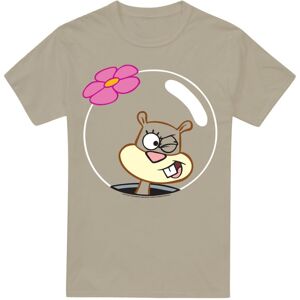 (XL, Sand) SpongeBob SquarePants Mens Wink Sandy Cheeks Face T-Shirt (XL, Sand) SpongeBob SquarePants Mens Wink Sandy Cheeks Face T-Shirt