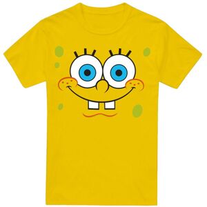 (XL, Yellow) SpongeBob SquarePants Mens Smiling Face T-Shirt (XL, Yellow) SpongeBob SquarePants Mens Smiling Face T-Shirt