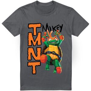 (S, Charcoal) Teenage Mutant Ninja Turtles Mens Mutant Mayhem Michelangelo T-Shi (S, Charcoal) Teenage Mutant Ninja Turtles Mens Mutant Mayhem Michelangelo T-Shi