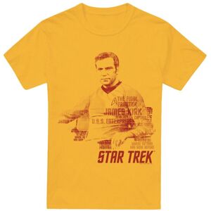 (S, Gold) Star Trek Mens Words Captain Kirk T-Shirt (S, Gold) Star Trek Mens Words Captain Kirk T-Shirt