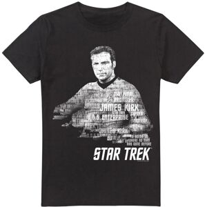 (XXL, Black) Star Trek Mens Words Captain Kirk T-Shirt (XXL, Black) Star Trek Mens Words Captain Kirk T-Shirt