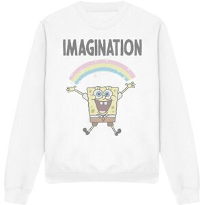 (XXL, White) SpongeBob SquarePants Unisex Adult Imagination Sweatshirt (XXL, White) SpongeBob SquarePants Unisex Adult Imagination Sweatshirt