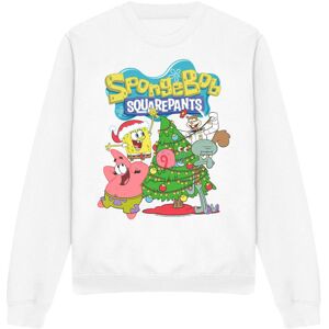 (XXL, White) SpongeBob SquarePants Unisex Adult Christmas Tree Sweatshirt (XXL, White) SpongeBob SquarePants Unisex Adult Christmas Tree Sweatshirt