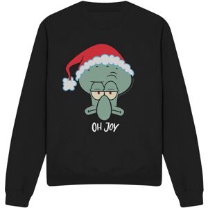 (XXL, Black) SpongeBob SquarePants Unisex Adult Joy Squidward Christmas Sweatshi (XXL, Black) SpongeBob SquarePants Unisex Adult Joy Squidward Christmas Sweatshi