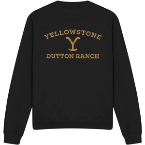 (M, Black) Yellowstone Unisex Adult Arched Logo Sweatshirt (M, Black) Yellowstone Unisex Adult Arched Logo Sweatshirt