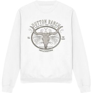 (XL, White) Yellowstone Unisex Adult Dutton Ranch Sweatshirt (XL, White) Yellowstone Unisex Adult Dutton Ranch Sweatshirt