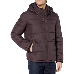 Tommy Hilfiger Mens Hooded Puffer Jacket Port Large Tommy Hilfiger Mens Hooded Puffer Jacket Port Large