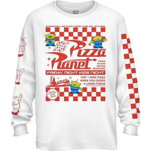 Disney Pixar Toy Story Pizza Planet Alien Flyer Long Sleeve Men's T-Shirt 2XL W Disney Pixar Toy Story Pizza Planet Alien Flyer Long Sleeve Men's T-Shirt 2XL W