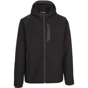 (M, Black) Trespass Mens Marlon Soft Shell Jacket (M, Black) Trespass Mens Marlon Soft Shell Jacket