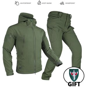 Maxpower (LY GN Suit, S) Tactical Jacket Fleece Winter Men Hiking Jackets Windbreaker Wat Maxpower (LY GN Suit, S) Tactical Jacket Fleece Winter Men Hiking Jackets Windbreaker Wat