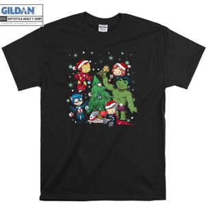 Gildan (XL) Marvel Avenger Christmas Superhero T-shirt Hoodie Tshir Gildan (XL) Marvel Avenger Christmas Superhero T-shirt Hoodie Tshir