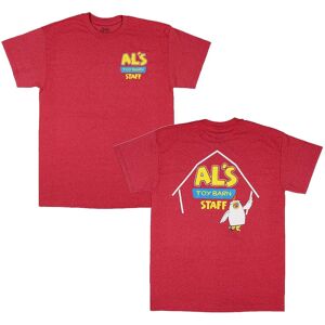 Disney Pixar Toy Story Al's Toy Barn Staff Adult T-Shirt(Heather Red X Disney Pixar Toy Story Al's Toy Barn Staff Adult T-Shirt(Heather Red X