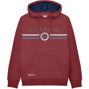 (XL, Burgundy) Lambretta Mens AW24 Contrast Target Hoodie (XL, Burgundy) Lambretta Mens AW24 Contrast Target Hoodie
