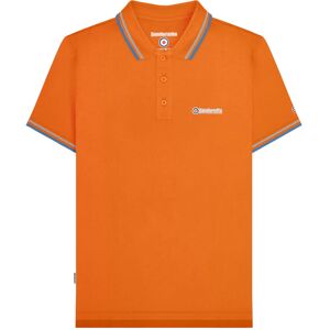 (M, Orange/Sky) Lambretta Mens SS25 Twin Tip Polo Shirt (M, Orange/Sky) Lambretta Mens SS25 Twin Tip Polo Shirt