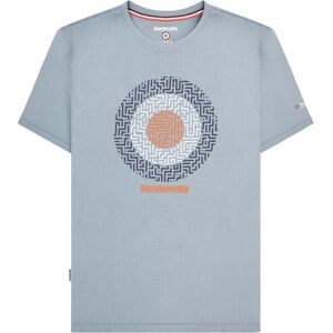 (S, Dusky Blue) Lambretta Mens SS25 Geometric T-Shirt (S, Dusky Blue) Lambretta Mens SS25 Geometric T-Shirt