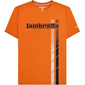 (XXL, Orange) Lambretta Mens SS25 Racing Stripe Big & Tall T-Shirt (XXL, Orange) Lambretta Mens SS25 Racing Stripe Big & Tall T-Shirt