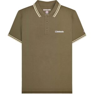 (3XL, Khaki Brown/Oatmeal) Lambretta Mens SS25 Twin Tip Polo Shirt (3XL, Khaki Brown/Oatmeal) Lambretta Mens SS25 Twin Tip Polo Shirt