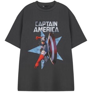 (XX-Large) Marvel Shield Throw Short Sleeved T-Shirt (Mens Grey) (XX-Large) Marvel Shield Throw Short Sleeved T-Shirt (Mens Grey)