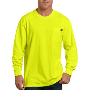 Dickies mens Long Sleeve Heavyweight Neon Crew Neck Tee T Shirt Bright Yellow Dickies mens Long Sleeve Heavyweight Neon Crew Neck Tee T Shirt Bright Yellow