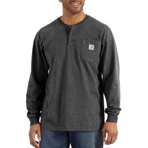 Carhartt Men's Big Loose Fit Heavyweight Long-Sleeve Pocket Henley T-Shirt Carb Carhartt Men's Big Loose Fit Heavyweight Long-Sleeve Pocket Henley T-Shirt Carb