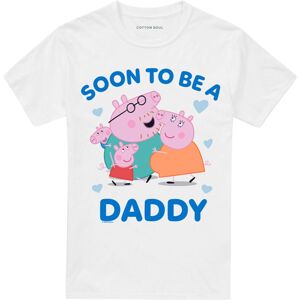 (XXL, White) Peppa Pig Mens Soon To Be Daddy Pig T-Shirt (XXL, White) Peppa Pig Mens Soon To Be Daddy Pig T-Shirt
