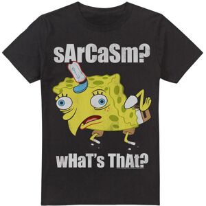 (5XL, Black) SpongeBob SquarePants Mens Sarcasm Meme T-Shirt (5XL, Black) SpongeBob SquarePants Mens Sarcasm Meme T-Shirt