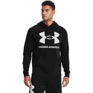 Under Armour Mens Rival Fleece Big Logo Hoodie Black (001)/Onyx White 4X-Lar Under Armour Mens Rival Fleece Big Logo Hoodie Black (001)/Onyx White 4X-Lar