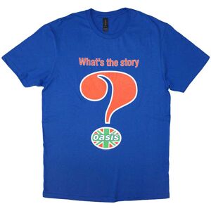 (XXL, Blue) Oasis Question Mark Band Logo T Shirt (XXL, Blue) Oasis Question Mark Band Logo T Shirt