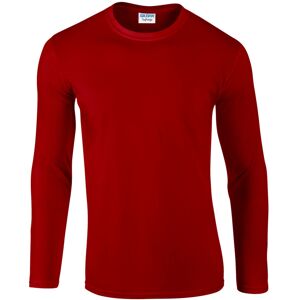 (3XL, Red) Gildan Unisex Adult Softstyle Plain Long-Sleeved T-Shirt (3XL, Red) Gildan Unisex Adult Softstyle Plain Long-Sleeved T-Shirt