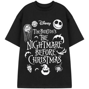 (X-Large) Disney The Nightmare Before Christmas Short Sleeved T-Shirt (Unisex Bl (X-Large) Disney The Nightmare Before Christmas Short Sleeved T-Shirt (Unisex Bl