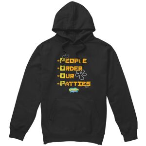 (XXL, Black) SpongeBob SquarePants Mens People Order Our Patties Hoodie (XXL, Black) SpongeBob SquarePants Mens People Order Our Patties Hoodie