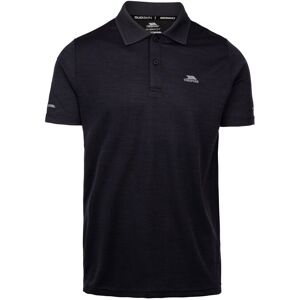 (M, Dark Flint Marl) Trespass Mens Active Polo Shirt Mckay (M, Dark Flint Marl) Trespass Mens Active Polo Shirt Mckay