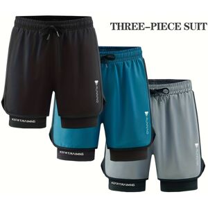 CLOSKYE (Mixed Color, 34) 3-Pack Quick-Dry Men's Running Shorts Lightweight, Moisture- CLOSKYE (Mixed Color, 34) 3-Pack Quick-Dry Men's Running Shorts Lightweight, Moisture-