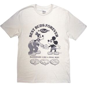 (M, Natural) Disney Unisex Adult Best Buds Forever Club Mickey Mouse T-Shirt (M, Natural) Disney Unisex Adult Best Buds Forever Club Mickey Mouse T-Shirt
