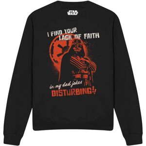 (XXL, Black) Star Wars Unisex Adult Dad Jokes Disturbing Darth Vader Sweatshirt (XXL, Black) Star Wars Unisex Adult Dad Jokes Disturbing Darth Vader Sweatshirt