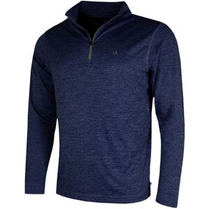 (XXXL, Navy Marl) Calvin Klein Mens 2025 Harlem 1/4 Zip Technical CK Sweater (XXXL, Navy Marl) Calvin Klein Mens 2025 Harlem 1/4 Zip Technical CK Sweater